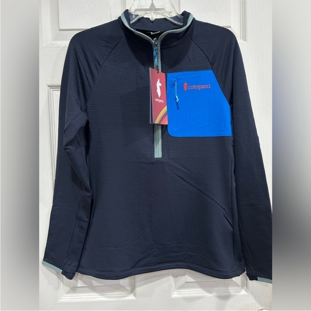 Cotopaxi Women's XL Otero Fleece Half-Zip Pullover Graphite Blue NWT